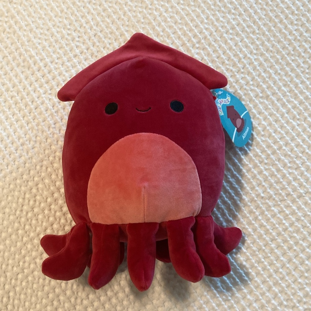 Squishmallow Altman Red Octopus Plush Toy, 13”